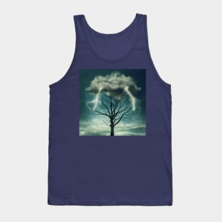 tree above storm Tank Top